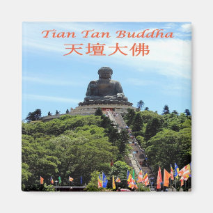 zHK021 TIAN TAN BUDDHA, Hong Kong, Asia, Fridge Magnet