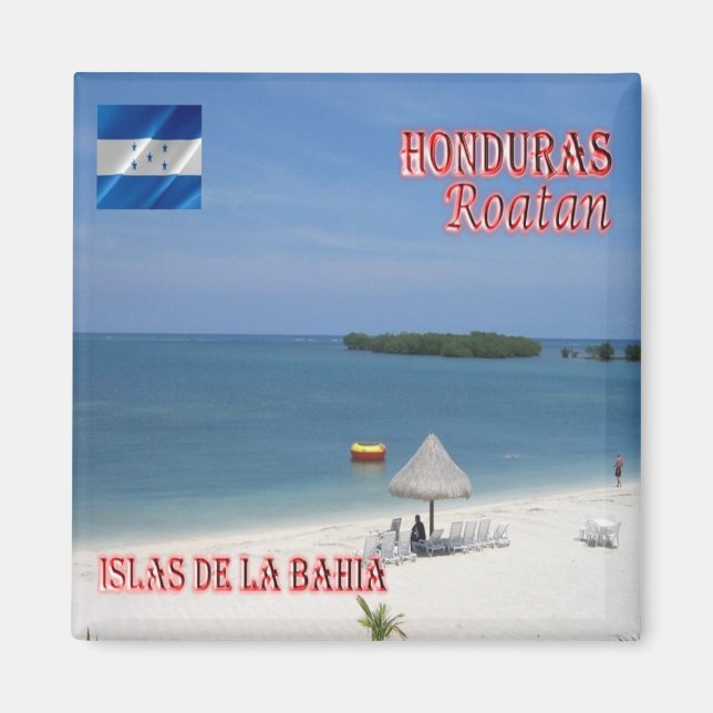 zHN005 ROATAN, Bay Islands, Honduras, Fridge Magnet (Front)