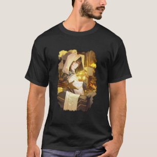 Zhongli Genshin Art Basic Dark T-Shirt