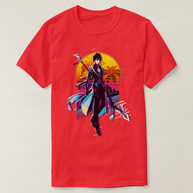 Zhongli Genshin impact T-Shirt (Design Front)