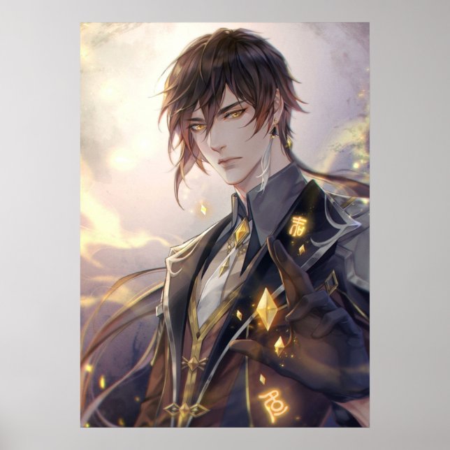 Zhongli  Genshin Poster (Front)