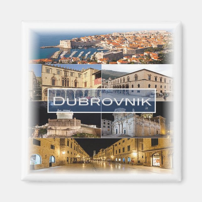 zHR003 DUBROVNIK - Croatia - Fridge Magnet (Front)