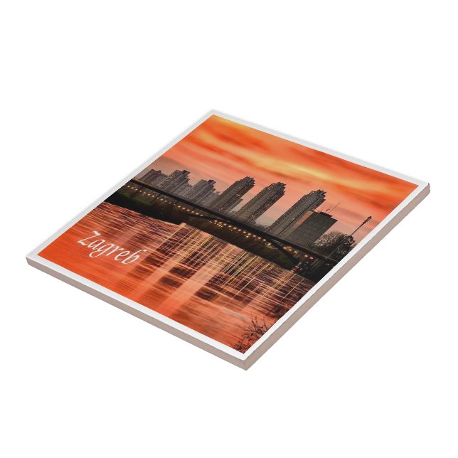 zHR004 ZAGREB, Croatia, Europe, Tile (Side)