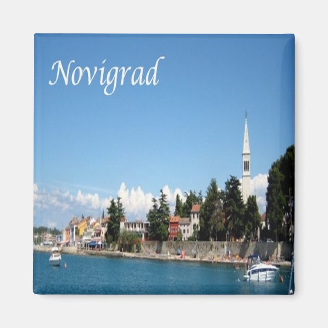zHR012 NOVIGRAD, Croatia, Fridge Magnet (Front)