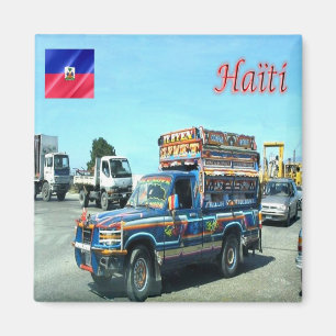 zHT004 PUERTO PRINCIPE, Tap Tap, Haiti, Fridge Magnet