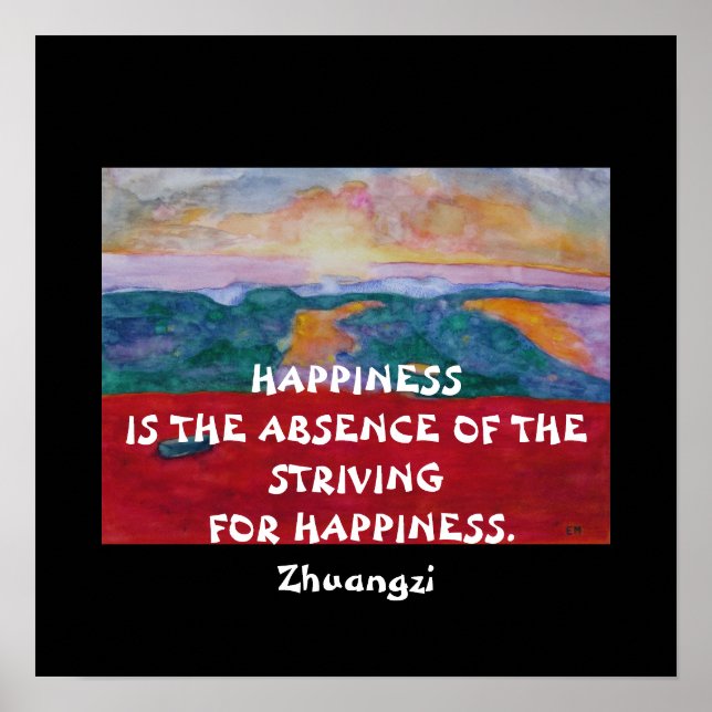 Zhuangzi Quote - Poster (Front)