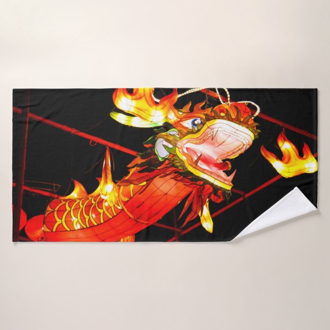 Zhulong Fire Dragon  Bath Towel (Bath Towel)