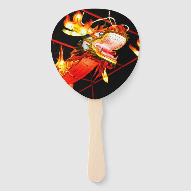 Zhulong Fire Dragon  Hand Fan (Front)
