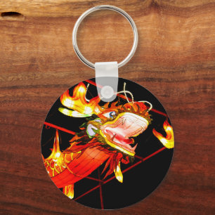 Zhulong Fire Dragon Key Ring