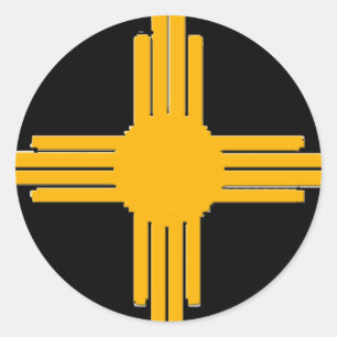 Zia Classic Round Sticker