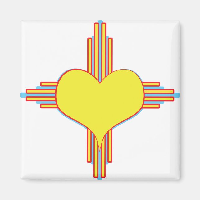 Zia Heart Magnet (Front)