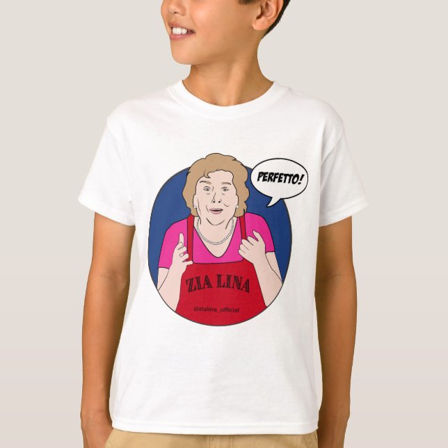 Zia Lina "Perfetto!" KIDS T-shirt (Front)