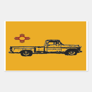 Zia Rising Oblong Sticker