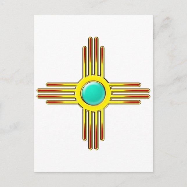Zia Sonne - Zia Pueblo - Kraft Symbol Postcard (Front)