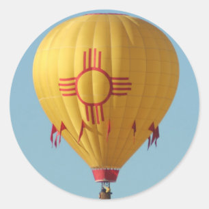 Zia Sun Symbol Hot Air Balloon Sticker