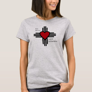 Zia Sun Symbol with Heart of New Mexico T-Shirt
