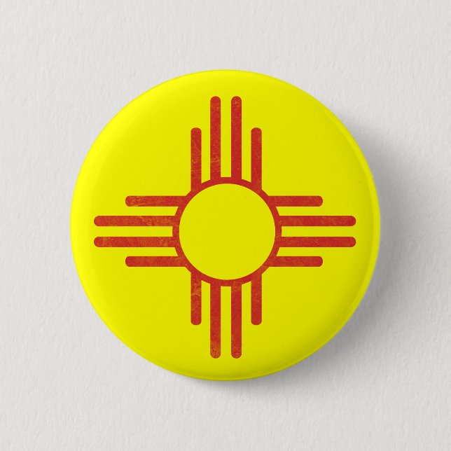 Zia Vintage 6 Cm Round Badge (Front)