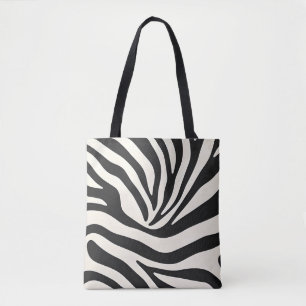 Zibbra-Inspired Striped Tote Bag