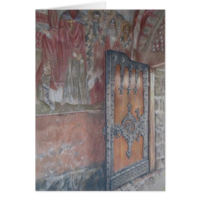 Zica Frescoes and Door (Front)