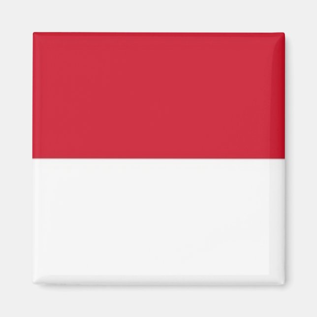 zID001 Indonesian FLAG Indonesia, Fridge Magnet (Front)