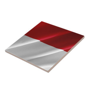 zID002 waving Indonesian waving FLAG Indonesia, Tile