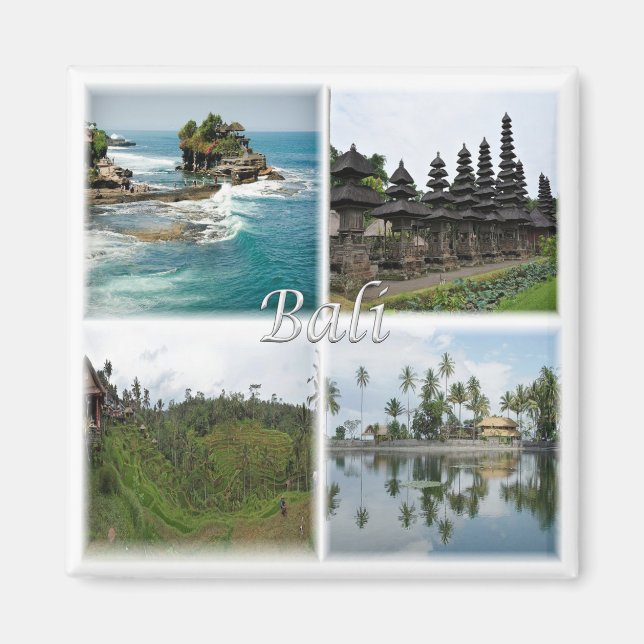zID007 BALI, Indonesia, Asia, Fridge Magnet (Front)