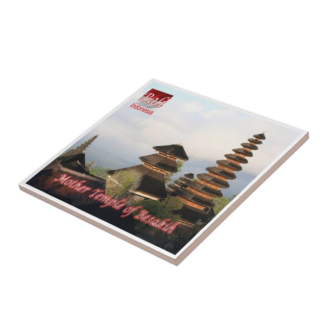 zID018 Mother Temple of BESAKIH, BALI, Tile (Side)