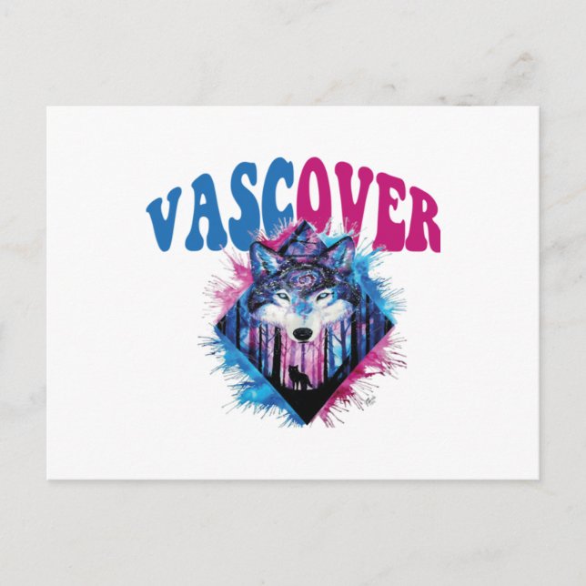 Zidika vascover wolf  Essential Holiday Postcard (Front)
