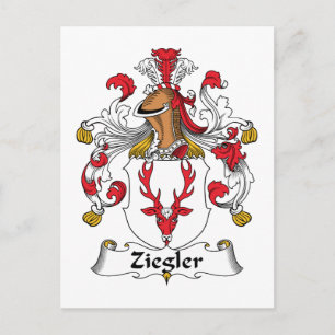 Ziegler Family Crest Postcard