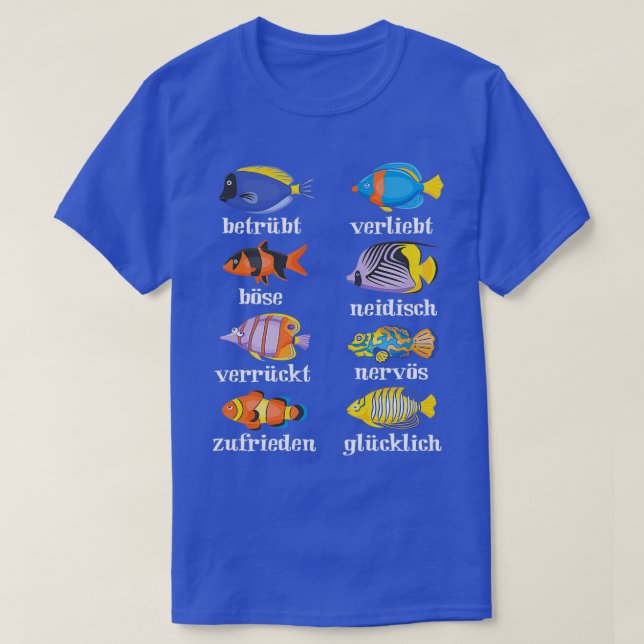 Zierfische Charakter Charakteristik T-Shirt (Design Front)
