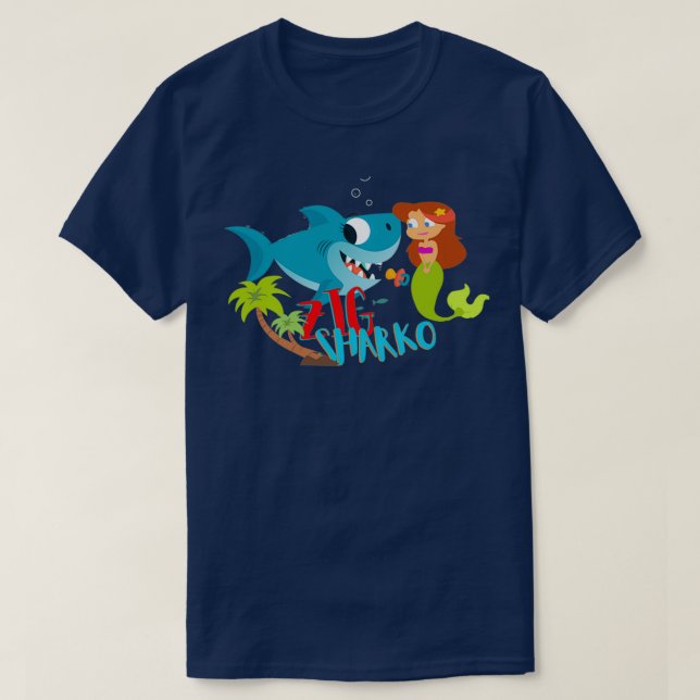 ZIG and SHARKO Games T-Shirt (Design Front)