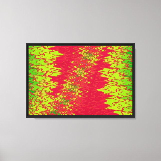 Zig Zag 10 Wrapped  Canvas Print (Front)