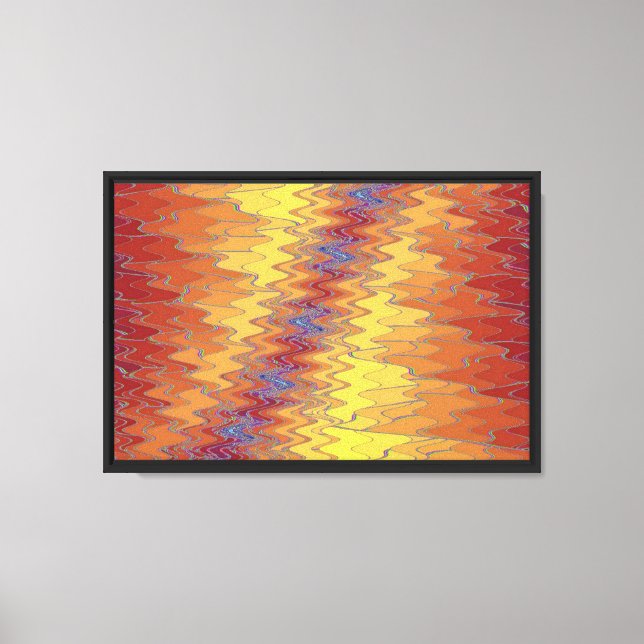 Zig Zag 1 Wrapped  Canvas Print (Front)