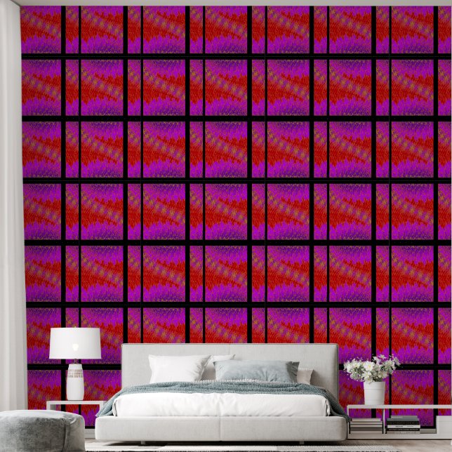 ZIG ZAG 8 Postcard Wallpaper (Bedroom)