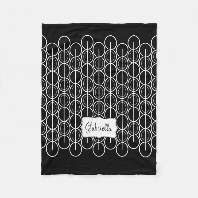 Zig zag colourful name blanket (Front)