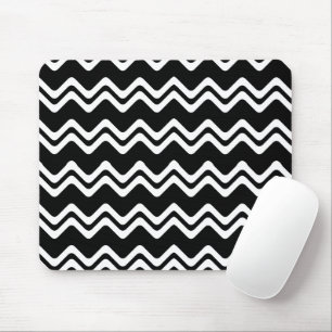 Zig Zag Dual Coloured Line Pattern Mouse Mat