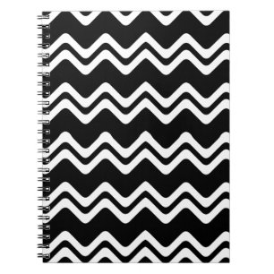 Zig Zag Dual Coloured Line Pattern Notebook