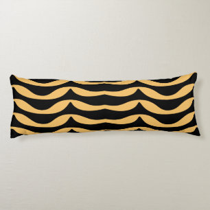 Zig zag lines with gold pattern body cushion