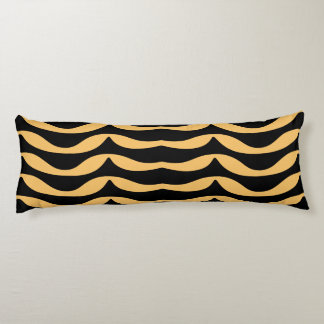 Zig zag lines with gold pattern body cushion