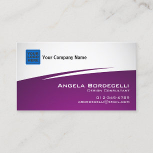 Zig Zag Purple Business Card