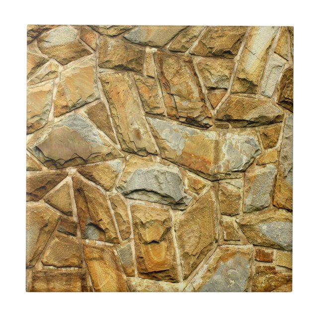 Zig Zag Sandstone Rocks Tile (Front)