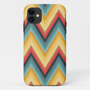 Zig Zag Striped Background 2 iPhone 11 Case