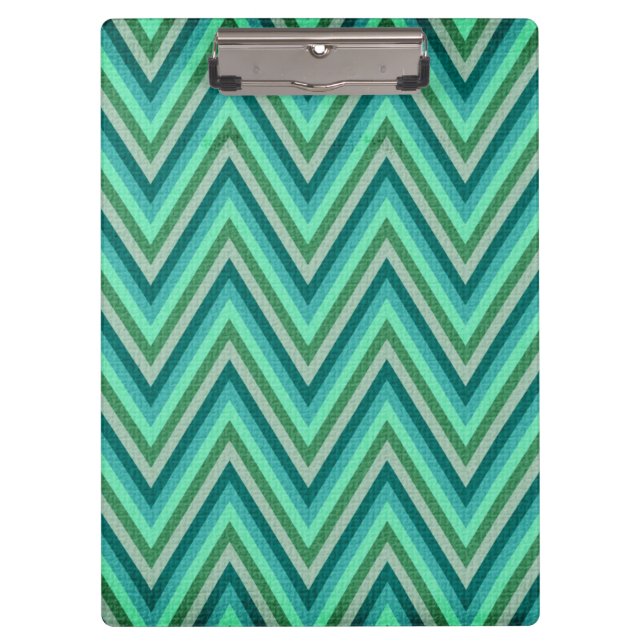 Zig Zag Striped Background Clipboard (Front)