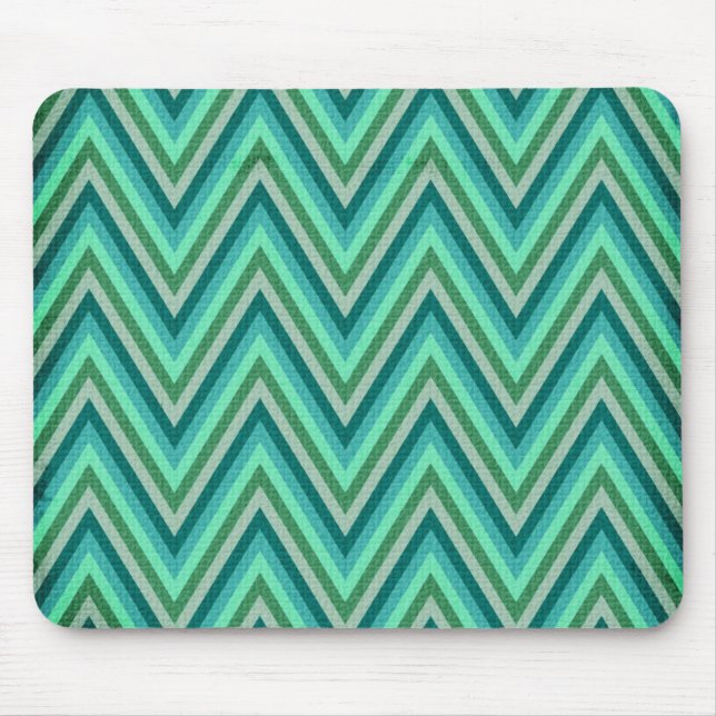 Zig Zag Striped Background Mouse Mat (Front)