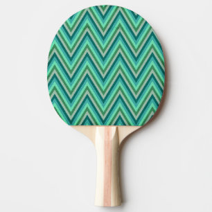 Zig Zag Striped Background Ping Pong Paddle