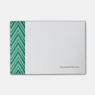 Zig Zag Striped Background Post-it Notes