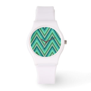 Zig Zag Striped Background Watch