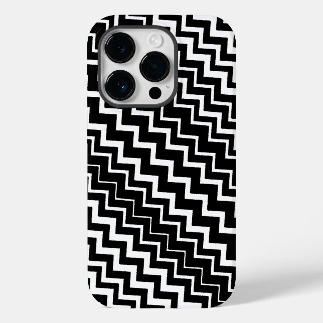 Zig-Zag Stripes Case-Mate iPhone Case (Back)
