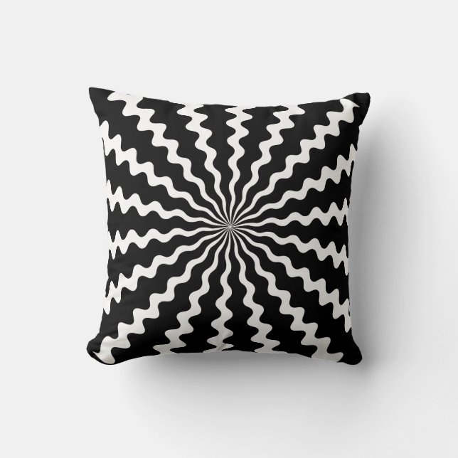 Zig Zag Throw Pillow (Front)