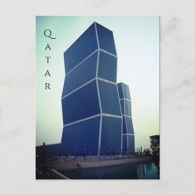 zig zag towers doha qatar postcard (Front)